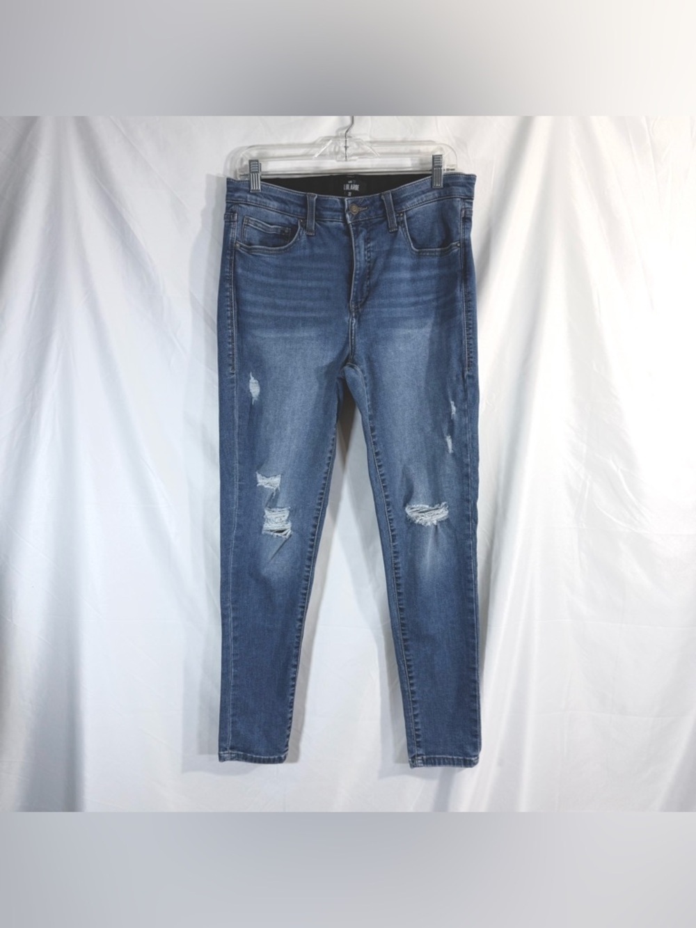LulaRoe Distressed Skinny Ankle Length Jeans With Stretch And Magic Waistband